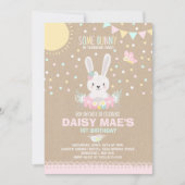 Bunny Birthday nodigt Bunny Birthday uit Kaart (Voorkant)