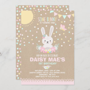 Bunny Birthday nodigt Bunny Birthday uit Kaart