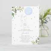 Bunny Birthday nodigt Bunny Birthday uit Kaart (Staand voorkant)