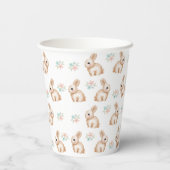 Bunny Birthday Party Cup Papieren Bekers (Achterkant)