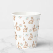 Bunny Birthday Party Cup Papieren Bekers (Links)
