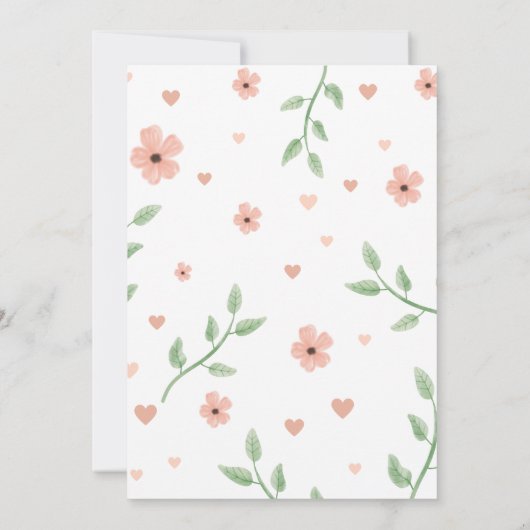 Bunny Birthday Party Kaart (Achterkant)