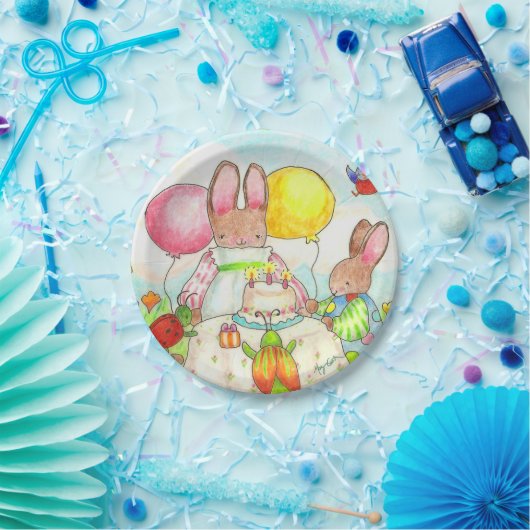 Bunny Birthday Party Paper Bord (Feest)