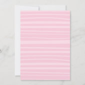 Bunny Birthday Party Pink Bunny Easter Birthday Kaart (Achterkant)