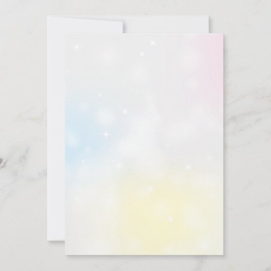 Bunny Birthday Pasen Kaart (Achterkant)