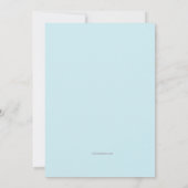 Bunny Birthday Photo Invitation (Gepersonaliseerd) Kaart (Achterkant)