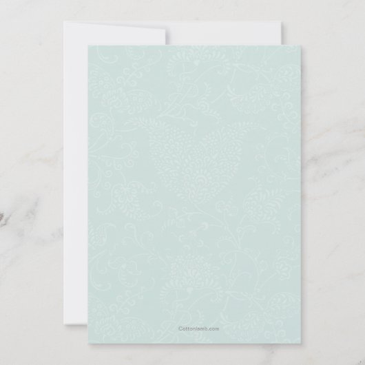 Bunny Birthday Photo Invitation Kaart (Achterkant)