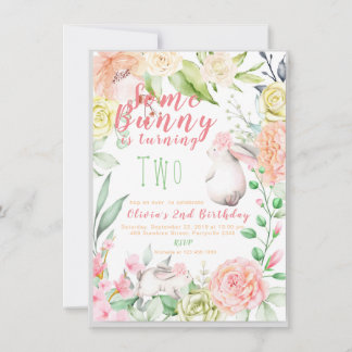 Bunny Birthday Uitnodiging