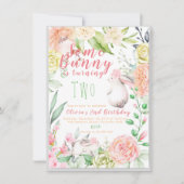 Bunny Birthday Uitnodiging (Voorkant)