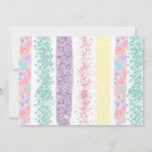 Bunny Birthday Uitnodiging, Elke leeftijd, 1e verj Kaart (Achterkant)