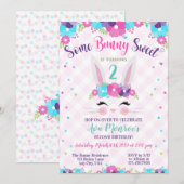Bunny Birthday, wat Bunny Sweet, elke leeftijd, Pa Kaart (Voorkant / Achterkant)