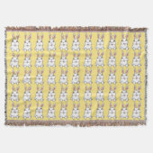 Bunny Blanket Easter Bunny Rabbit Throw Blankets Deken (Voorkant)