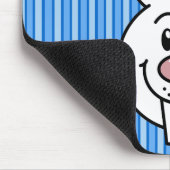 Bunny (blauw) Mousepad Muismat (Hoek)