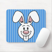 Bunny (blauw) Mousepad Muismat (Met muis)