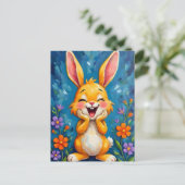 Bunny Bliss Briefkaart (Staand voorkant)