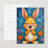 Bunny Bliss Briefkaart (Voorkant / Achterkant)