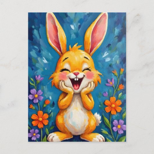 Bunny Bliss Briefkaart (Voorkant)