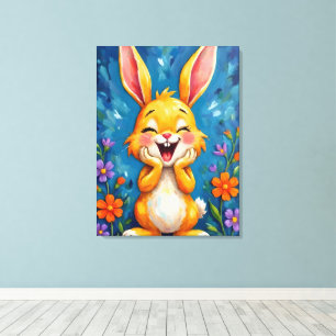 Bunny Bliss Canvas Afdruk
