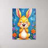 Bunny Bliss Canvas Afdruk (Voorkant)