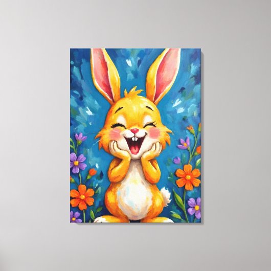 Bunny Bliss Canvas Afdruk (Voorkant)