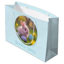 Bunny Bliss-Fluffy Pink Bunny Pasen Groot Cadeauzakje