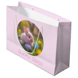 Bunny Bliss-Fluffy Pink Bunny Pasen Grote Gift Groot Cadeauzakje