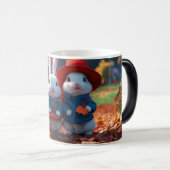 "Bunny Bliss: grillige konijn Mok" Magische Mok (Voorkant rechts)