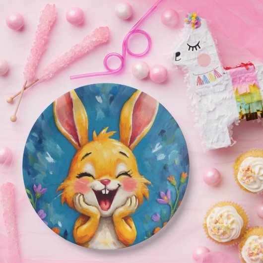 Bunny Bliss Papieren Bordje (Feest)