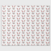 Bunny Bliss - Pastel Roze Paaswrapping Papier (Vlak)
