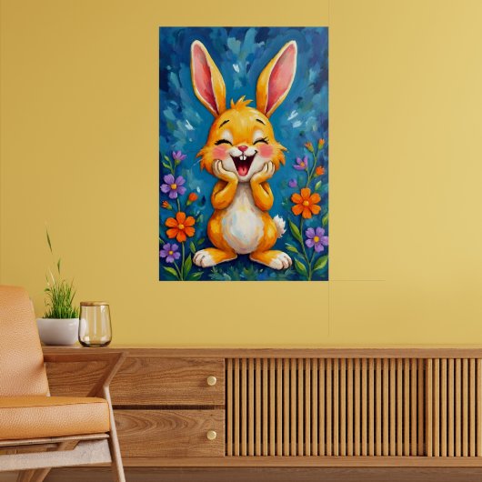 Bunny Bliss Poster (Woonkamer 2)
