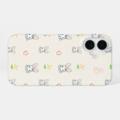 Bunny Bloom Delight iPhone 16 Hoesje (Achterkant horizontaal)
