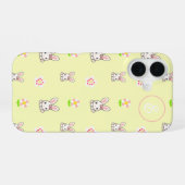 Bunny Bloom Delight iPhone 16 Hoesje (Achterkant horizontaal)
