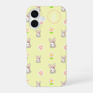 Bunny Bloom Delight iPhone 16 Hoesje