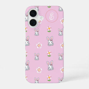 Bunny Bloom Delight iPhone 16 Hoesje