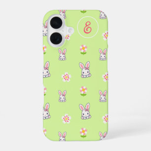 Bunny Bloom Delight iPhone 16 Hoesje