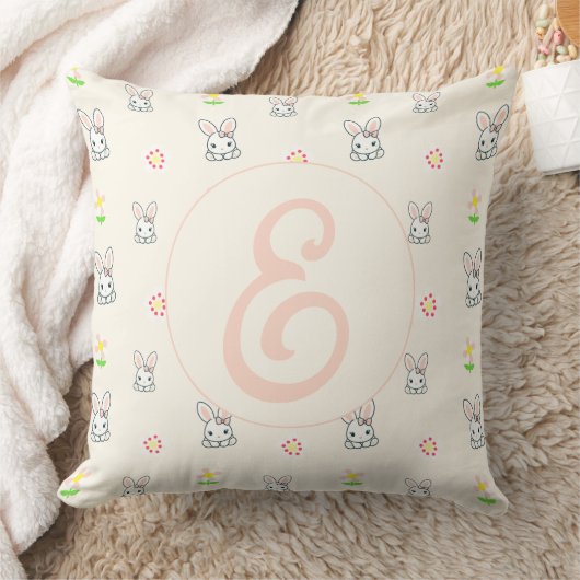 Bunny Bloom Delight Kussen (Deken)