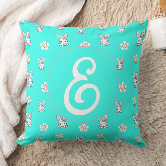 Bunny Bloom Delight Kussen (Deken)