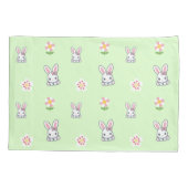 Bunny Bloom Delight Kussensloop (Achterkant-Links)