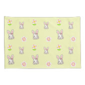 Bunny Bloom Delight Kussensloop (Achterkant-Rechts)