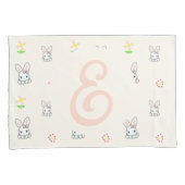 Bunny Bloom Delight Kussensloop (Voorkant-Rechts)