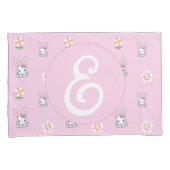 Bunny Bloom Delight Kussensloop (Voorkant-Rechts)