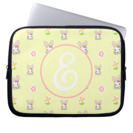 Bunny Bloom Delight Laptop Sleeve