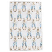 Bunny Blue Baby shower Medium Cadeauzakje (Voorkant)