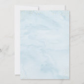 Bunny Blue Boy Greenery Verjaardag Uitnodiging (Achterkant)