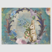 Bunny Blue Decoupage Tissue Paper Tissuepapier (Voorkant)
