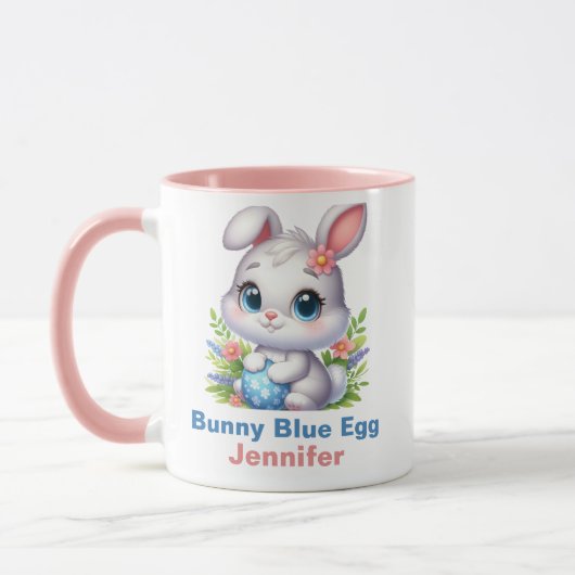 Bunny Blue Egg Mok (Links)