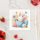 Bunny Blue Egg Party Servet (Insitu)