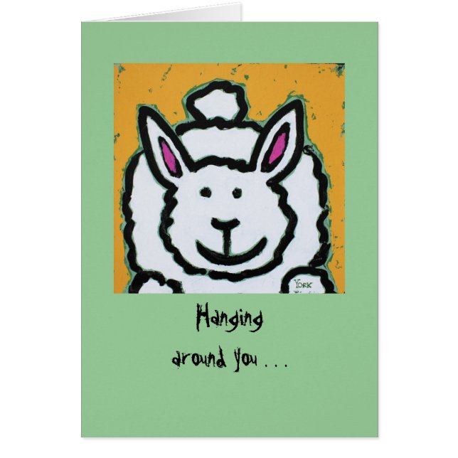 bunny blushing-kaarten (Voorkant)