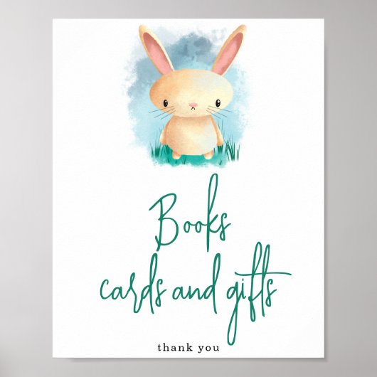 Bunny - Boekkaarten en geschenken Poster (Voorkant)