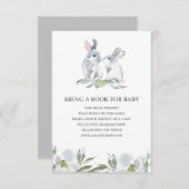 Bunny Book for Baby Insert Card Kaart (Voorkant / Achterkant)